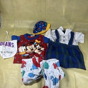 Lot of Vintage Baby clothes Mickey Mouse, Indians, Carters